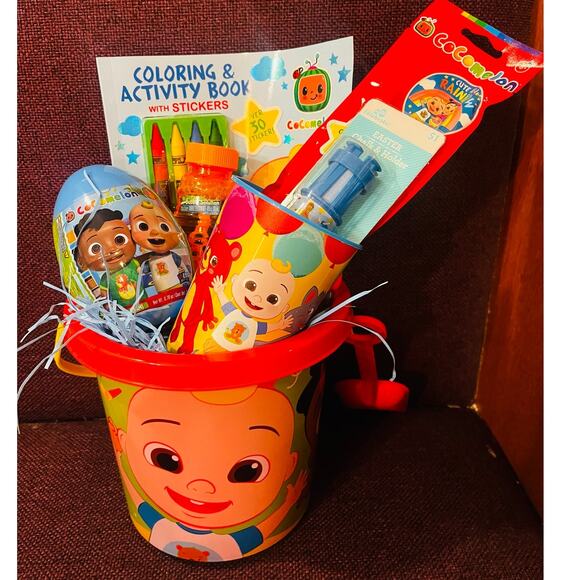 Cocomelon Sand bucket gift bundle coloring and activity book with stickers - Picture 2 of 4